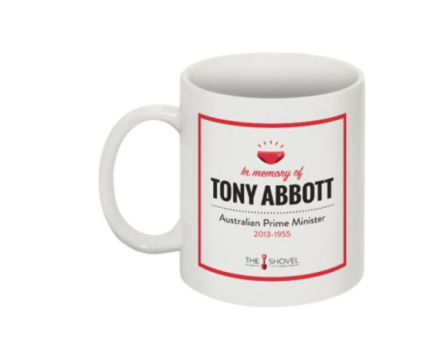 Tony Abbott memorial coffee mug 