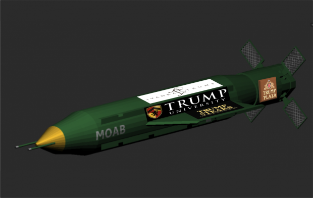 trump missile advertising